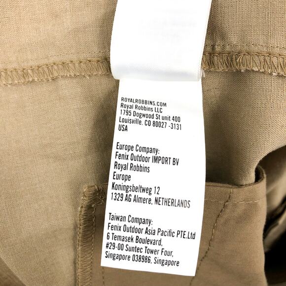 ROYAL ROBBINS Men's Hempline Shorts Size 40 Tan True Khaki 10" Inseam NWT - Picture 14 of 16